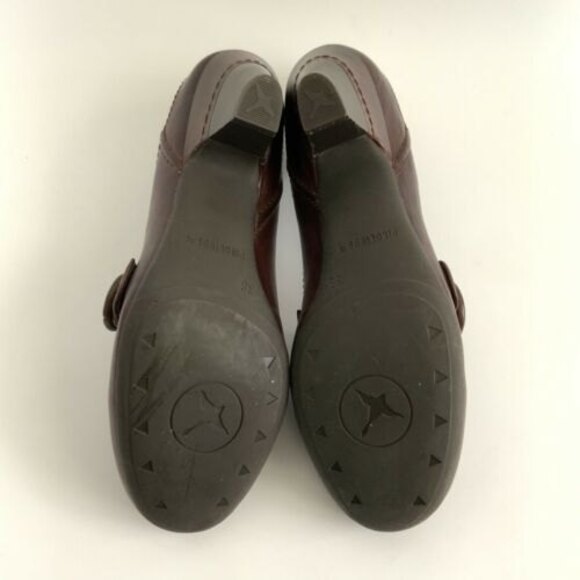 Pikolinos Pumps Size 38 US 7 Brown Leather Mary Jane Square-toe Block Heel - Picture 7 of 11